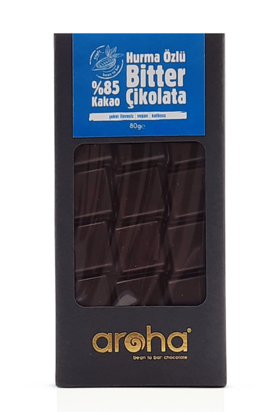 Hurma Özlü Bitter Çikolata % 85 Kakao 80gr