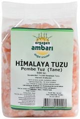 Orgagen Ambarı Himalaya Pembe Tuz 500Gr Öğütülmemiş