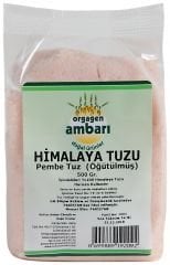 Orgagen Ambarı Himalaya Pembe Tuz 500Gr Öğütülmüş
