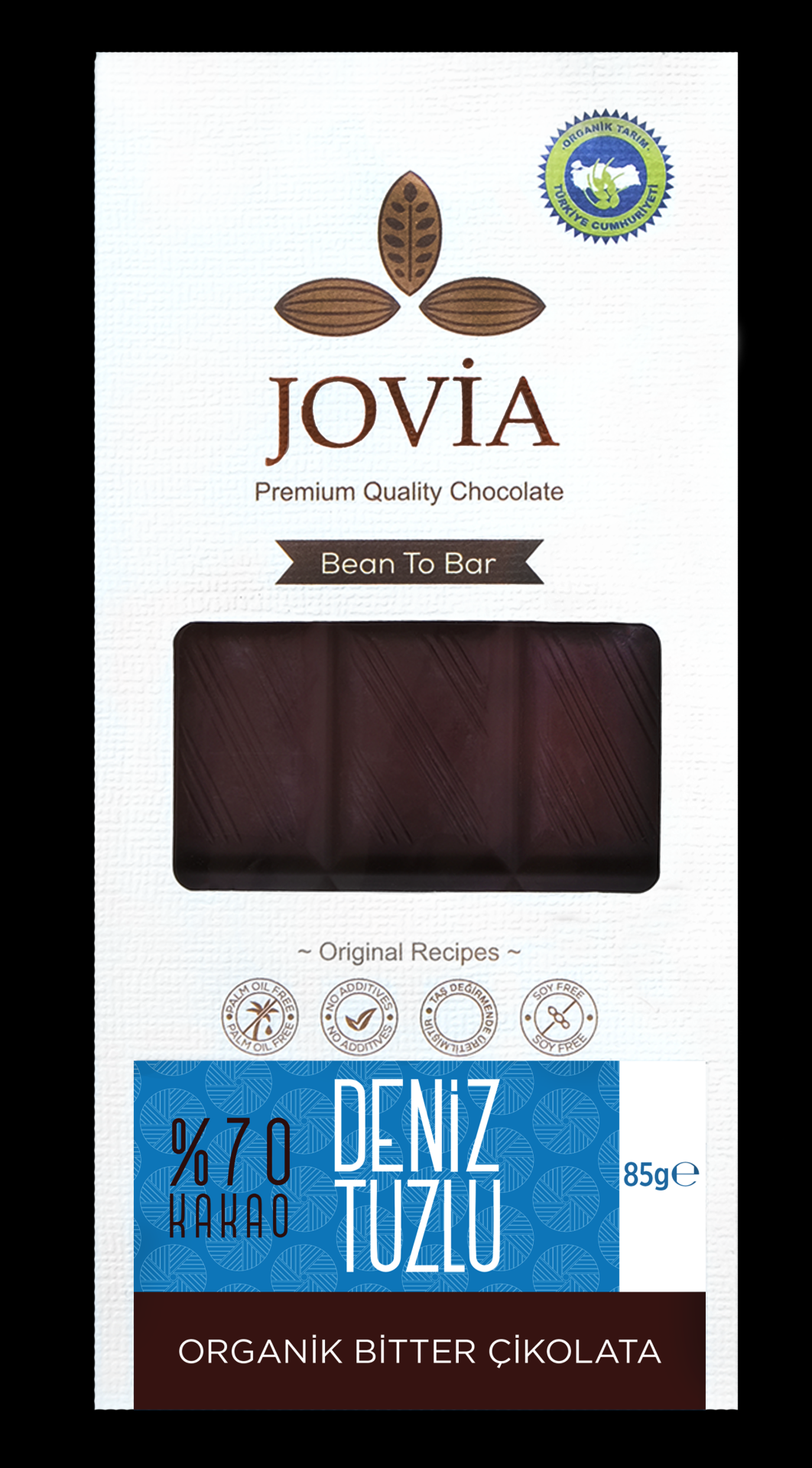 ORGANİK ÇİKOLATA-%70 BİTTER DENİZ TUZLU