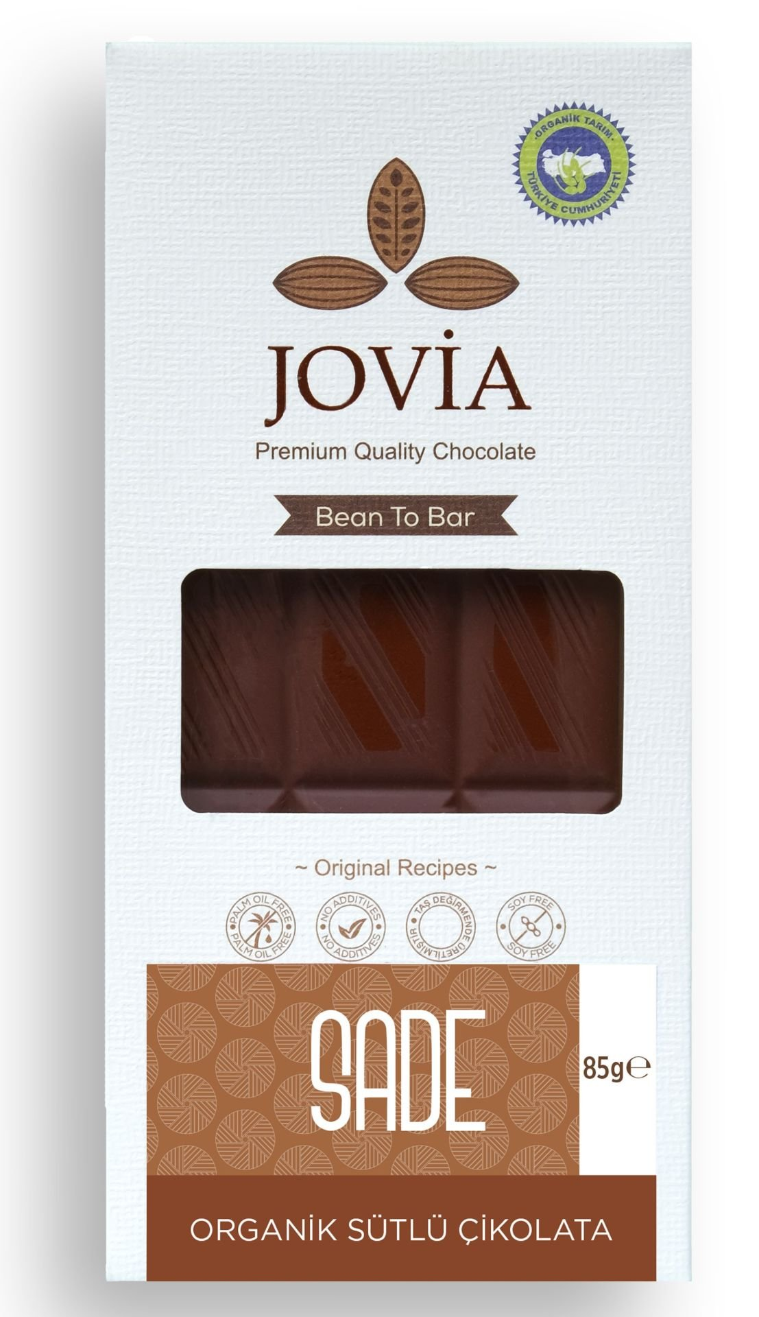 ORGANİK ÇİKOLATA-SÜTLÜ SADE