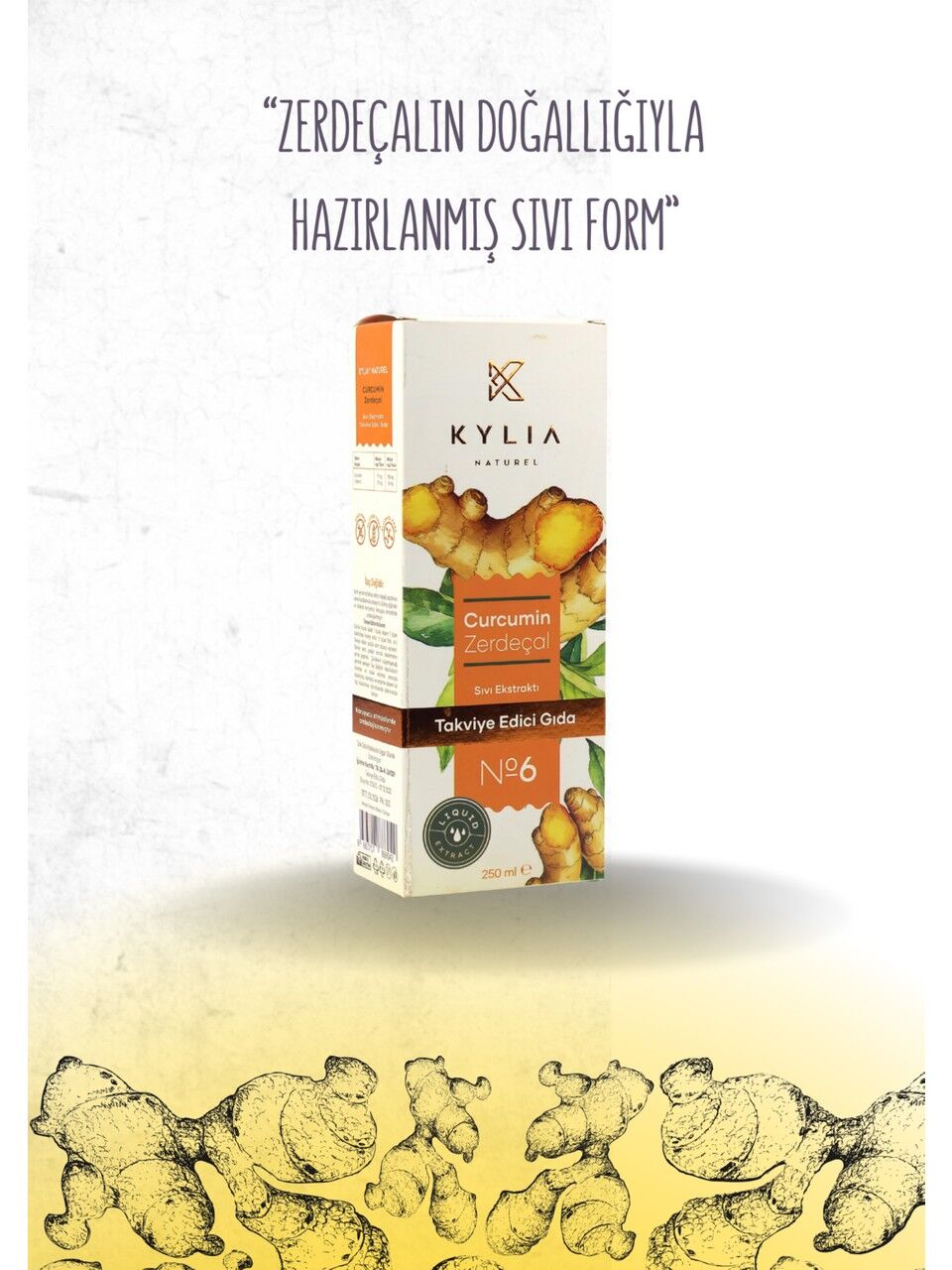 Kylia Curcumin Zerdeçal  Ekstraktı 250 ml