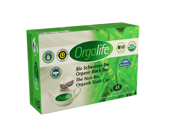 Orgalife Organik Siyah Çay Demlik Poşet (48Lİ)