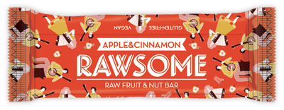 Elma ve Tarçınlı Raw Bar 50 Gr