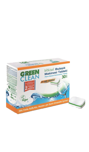 U GreenClean Bitkisel Bulaşık Makinesi Tableti